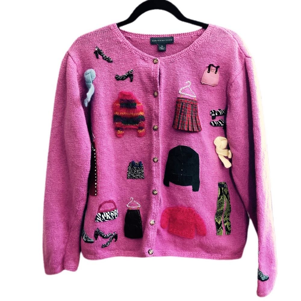 Charter Club Pink Embellished Cardigan Sweater